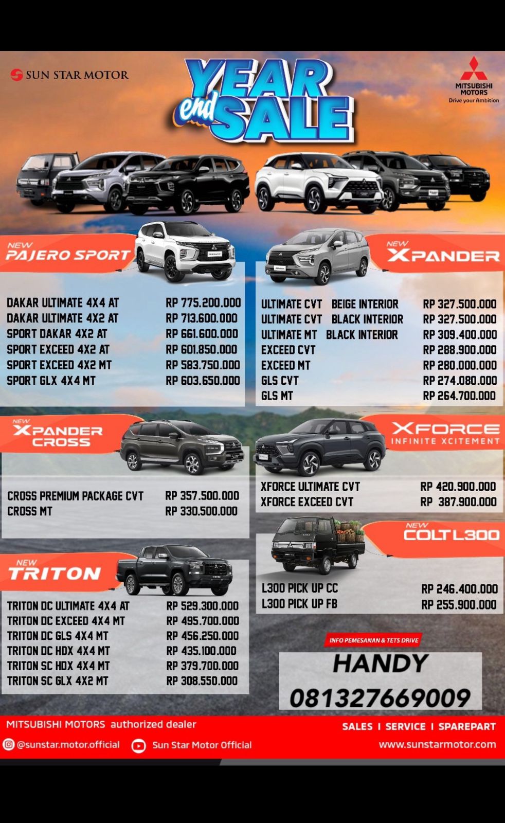 Harga  Purwokerto Pricelist Harga Mitsubishi 2024